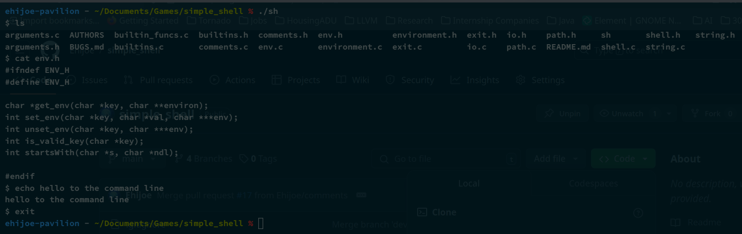 Simple shell